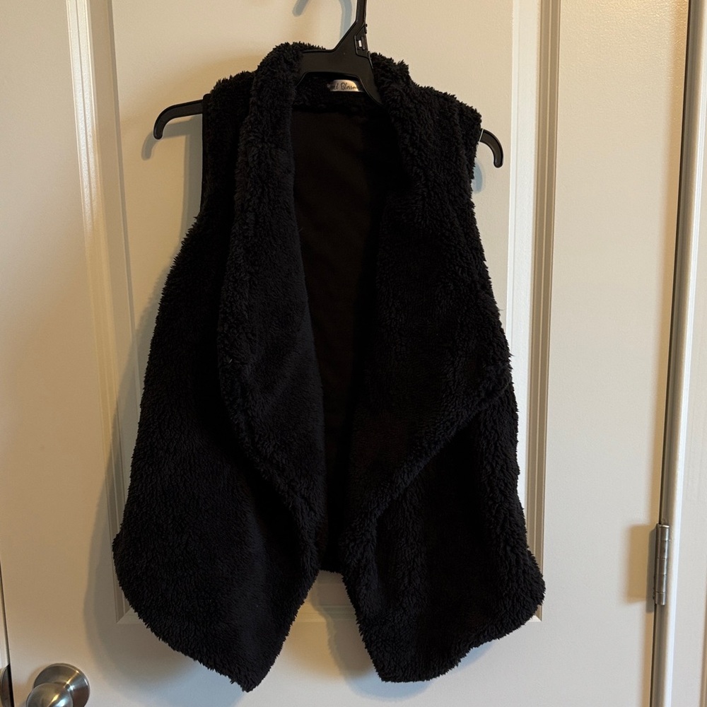 Cozy Black Kids Vest